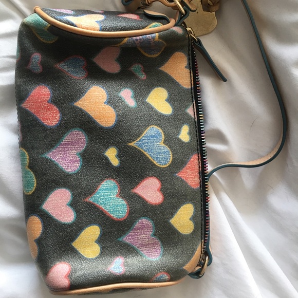 Fun Dooney & Bourke Multicolor heart purse! - Picture 4 of 8